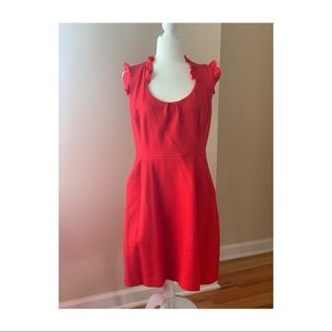 Anthropologie Tabitha red dress size 10